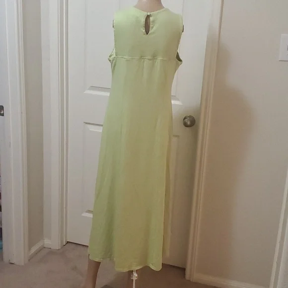 SOFT SURROUNDINGS m - Duvall Sleeveless Midi Margarita Green cut-outs - Picture 6 of 10